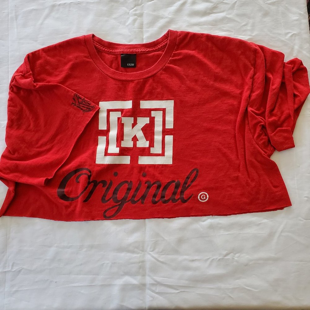 KR3W Red Crop Top